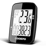 COOSPO BC26 GPS Fahrradcomputer Kabellos Bluetooth5.0/ ANT+, IP67 Wasserdichter Fahrrad Kilometerzähler Drahtlose Fahrradtacho Radcomputer 2,3 Zoll LCD mit Automatischer Hintergrundbeleuchtung